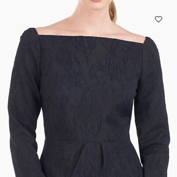 NWT Kay Unger Jude Jacquard Column Gown side tag only * - Picture 5 of 8